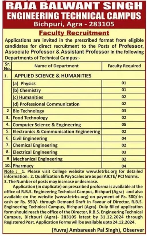 Faculty Recruitment